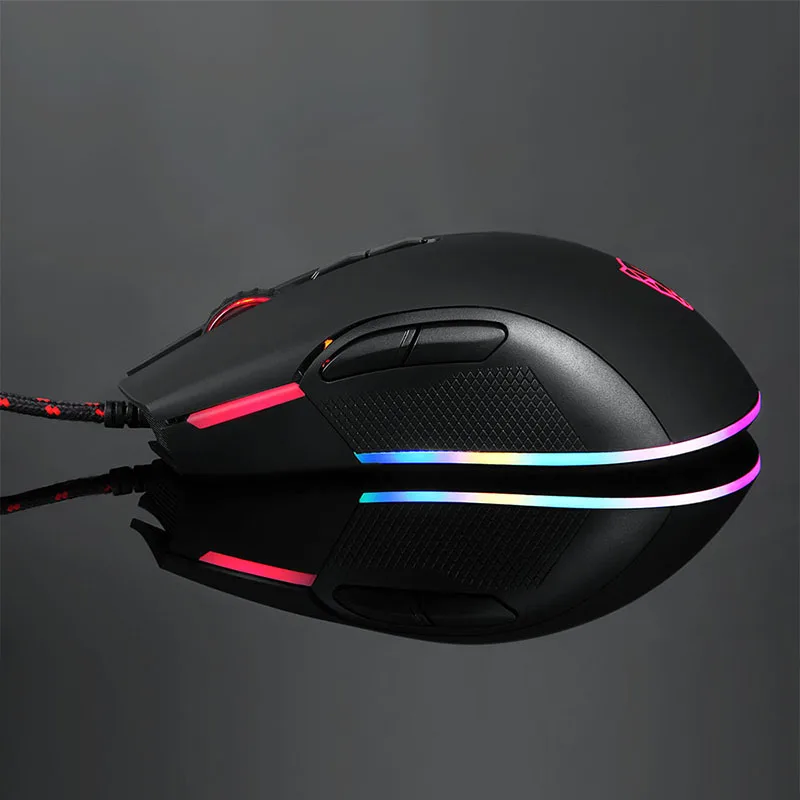 Motospeed V70 12000DPI оптическая RGB подсветка эргономичная геймерская мышь для ПК