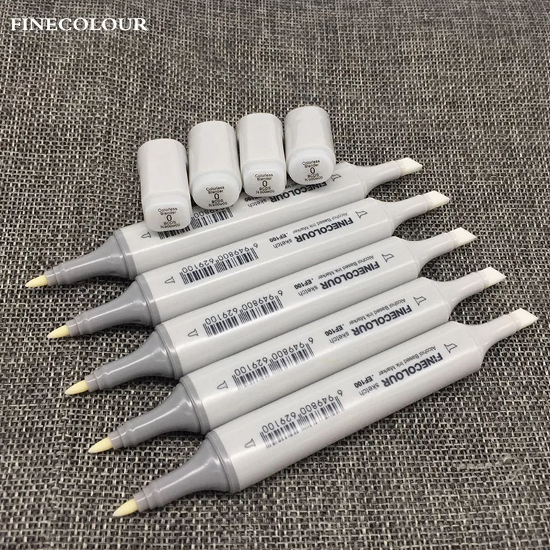 FINECOLOUR Двойные наконечники бесцветный блендер скетч маркеры для рисования|art