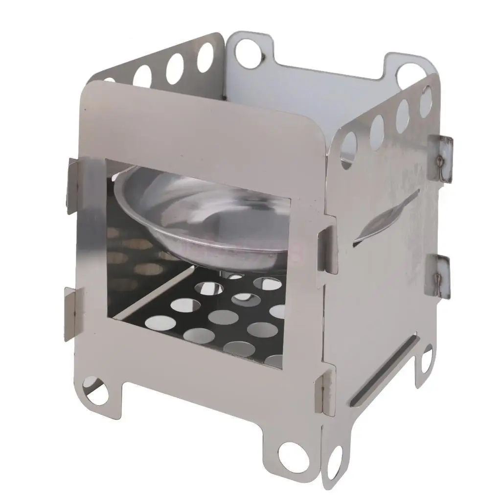 

Mini Camping Survival Cooking Furnaces Outdoor Wood Burning Stove Camping Hiking Survival Multi Fuel Cooking Tool