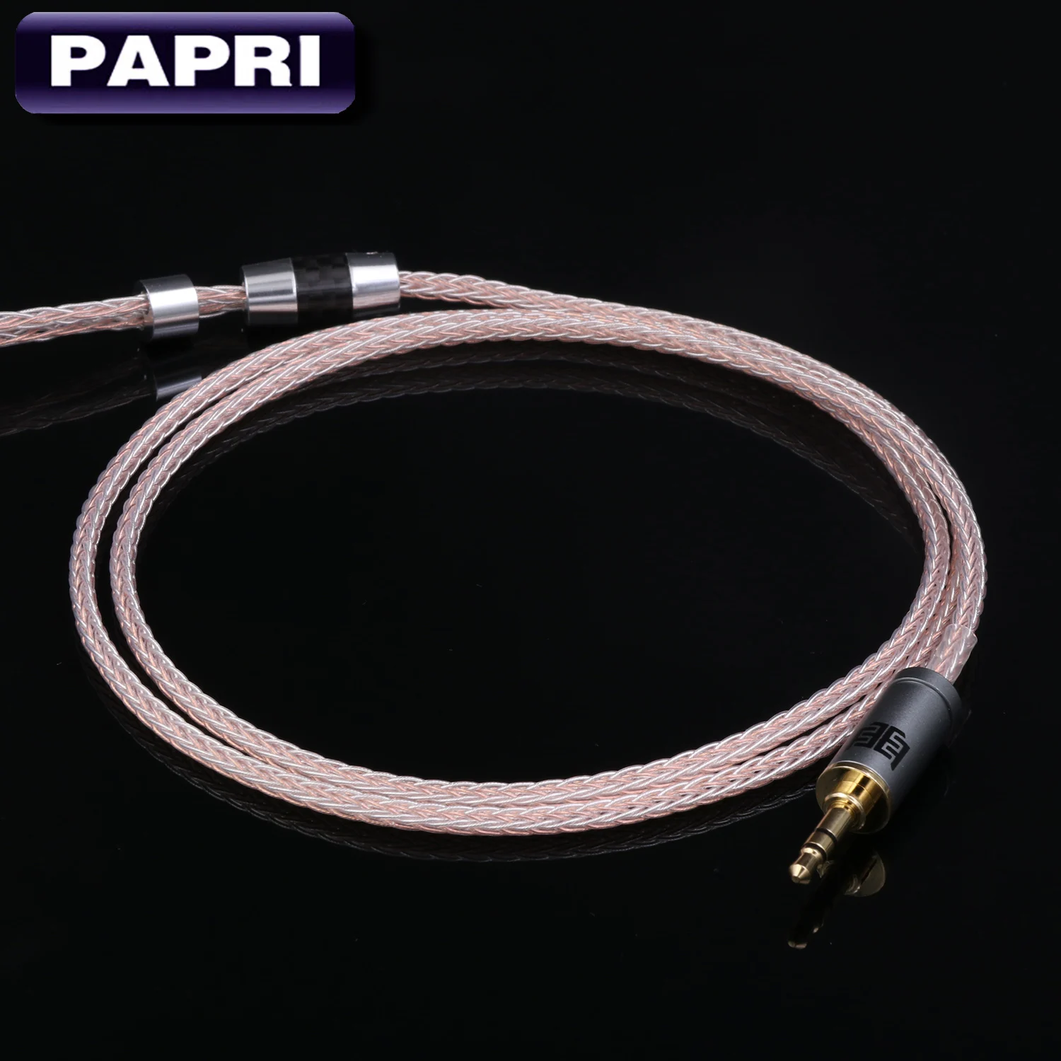 PAPRI 2 5 3 5mm 4 4mm PTFE 16 Core OCC Silver Plated Earphone Cable DIY For Most MMCX 0 78MM Headphone Wires