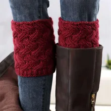 Вязаные Гетры для сапог; женские короткие носки; calentadores piernas mujer; Лидер продаж года; FWJ