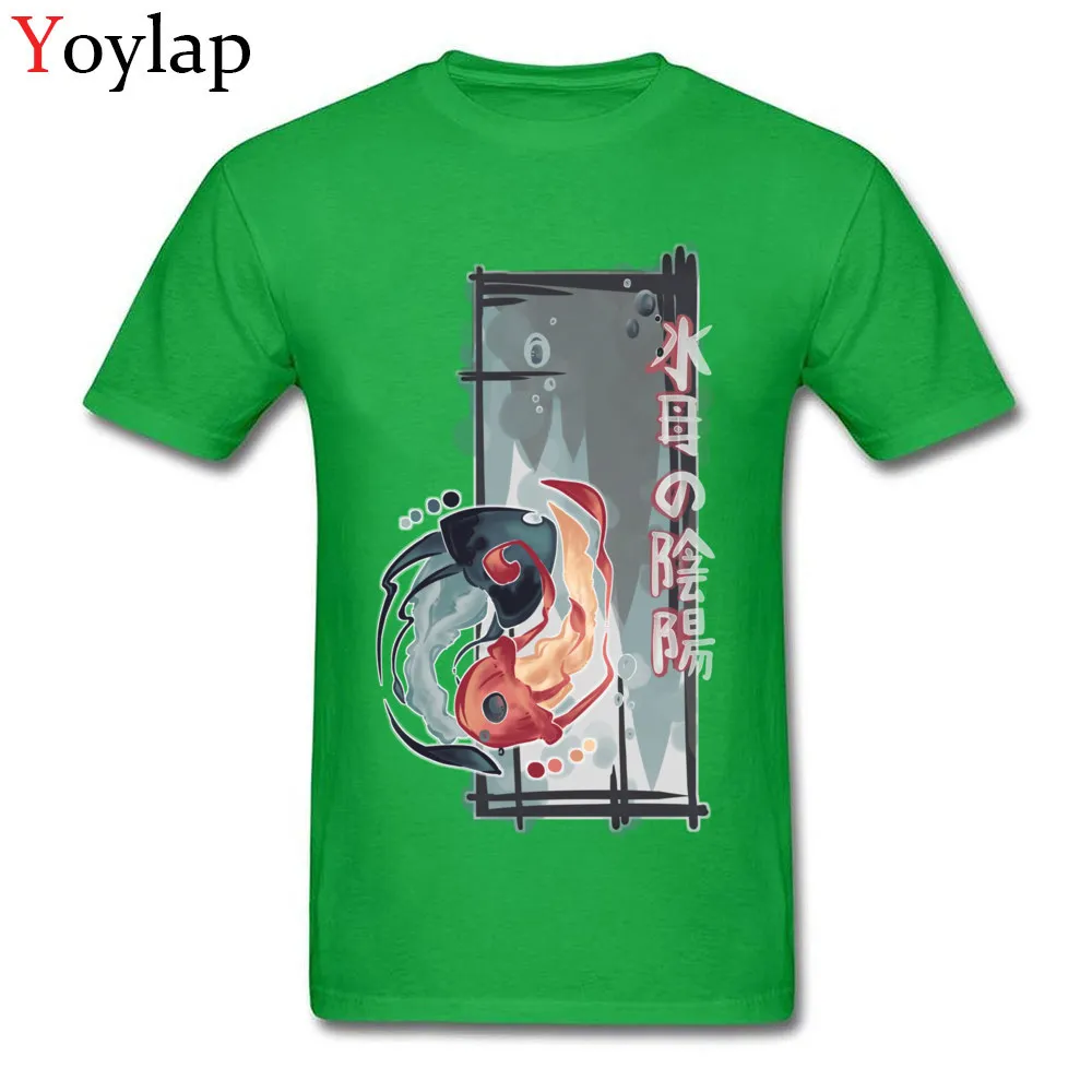T Shirt Short Sleeve Classic Funny Suiba no Onyou Round Neck Cotton Fabric Men Summer Fall Tops Shirts Classic Tee-Shirts green