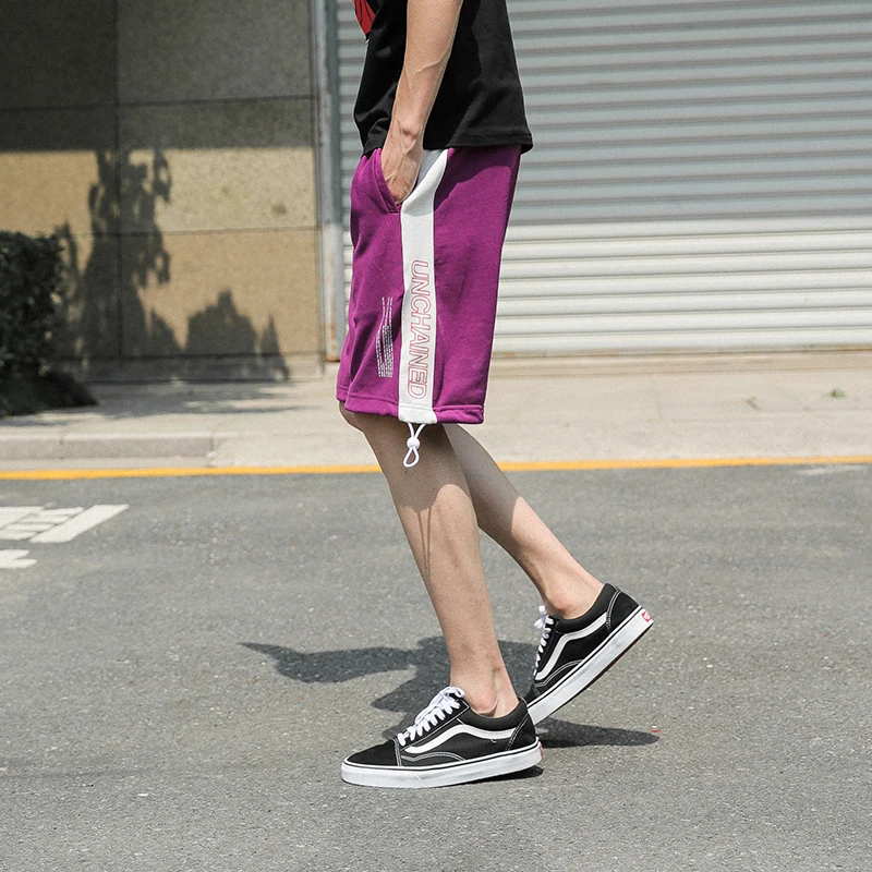 Новые летние свободные шорты Для мужчин модные повседневные хлопковые джинсы Slim Fit по колено Одежда в стиле хип-хоп