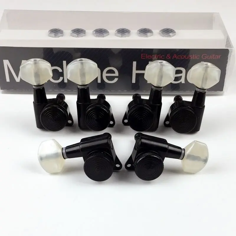 Black Guitar Locking Tuners Electric Guitar Machine Heads Tuners