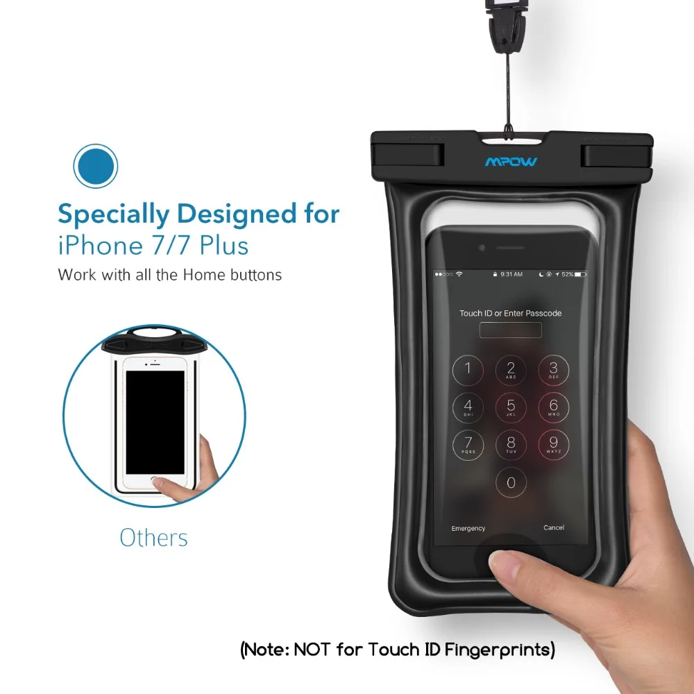 Оригинальный Mpow Floatable 6 ''Универсальный IPX8 водонепроницаемый чехол для