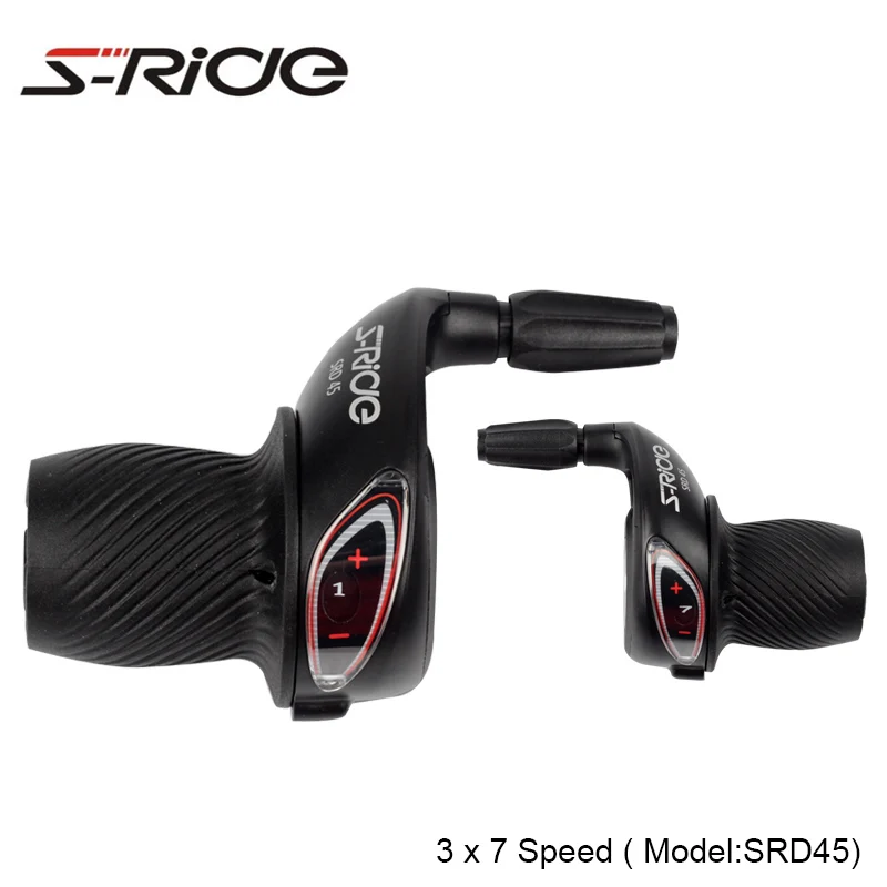 

S-Ride SDR45 Mountain Bike Trigger Shifters 3 x 7 Speed Cycling MTB Bicycle Derailleur Compatible SHIMANO SL-RS35 With Cable