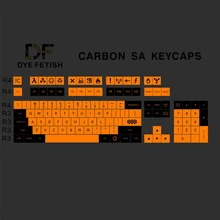 

Dye-Subbed SA Profile 104 Key ANIS Layout Augment 12 keycap For Standard Mechanical Keyboard Newly Arrival Carbon 119 PBT Keyca