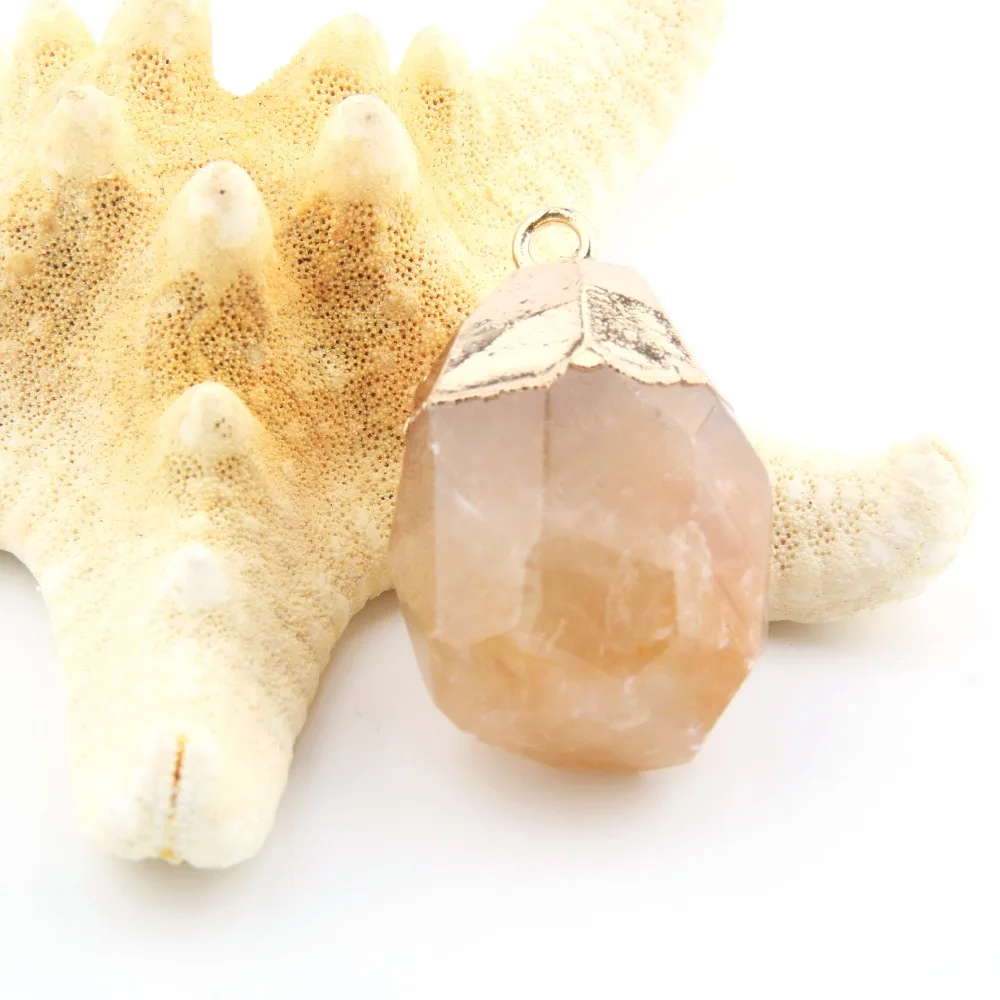 3 цвета нерегулярный натуральный камень кулон DIY для ожерелья или ювелирных изделий