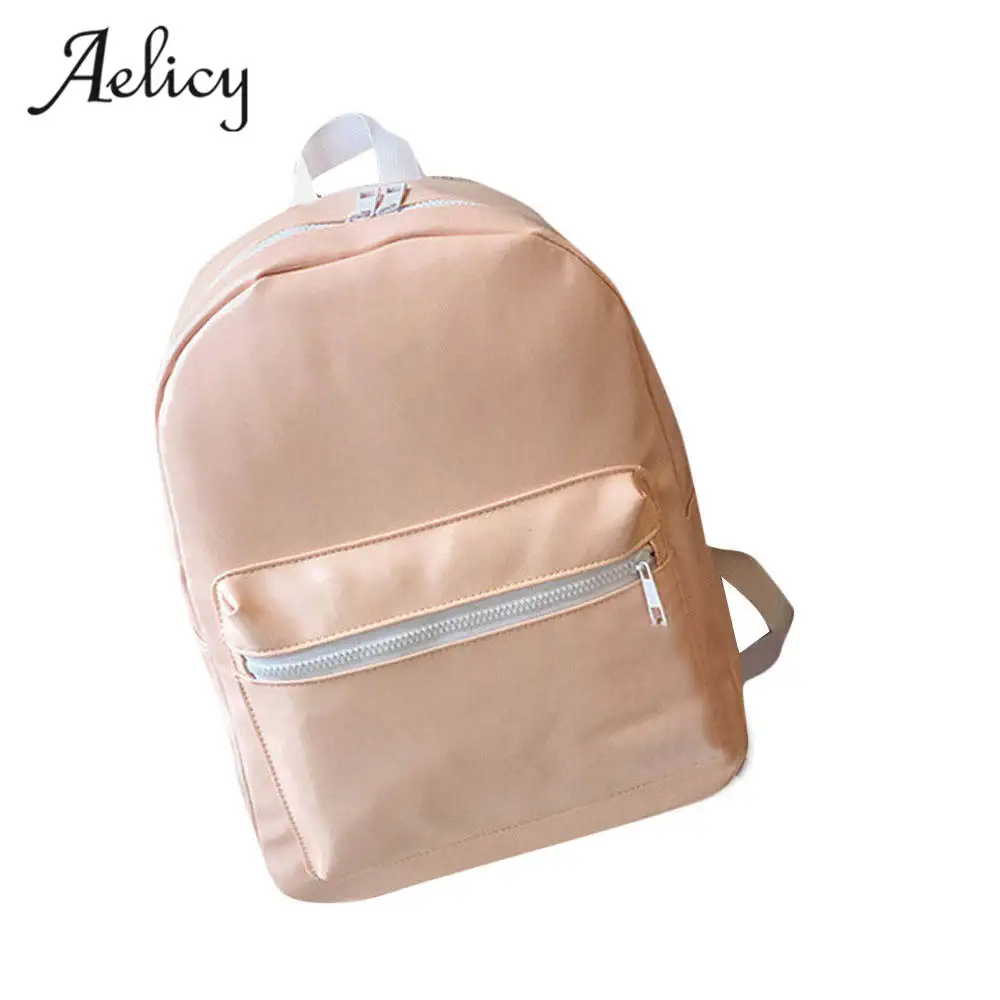 

Aelicy Luxury Preppy Style Leisure Girls Boy Leather School Bag Travel Backpack Satchel Women Shoulder Rucksack Mochila Knapsack