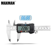 MAXMAN Lcd цифровой штангенциркуль 0-300 мм измерительный инструмент датчик из нержавеющей стали глубина цифровые измерительные инструменты комбинация