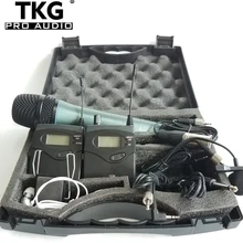 TKG Беспроводная система гида TKG1038H DSLR камера Запись интервью 2 передатчика 1 приемник беспроводной монитор 740-771 МГц