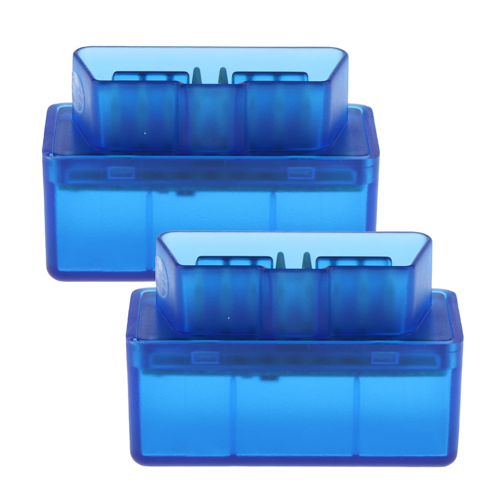 

2 Pcs Bluetooth Mini OBD II Car OBD2 Blue Diagnostic Interface Car Bluetooth Diagnostic Scanner Tool