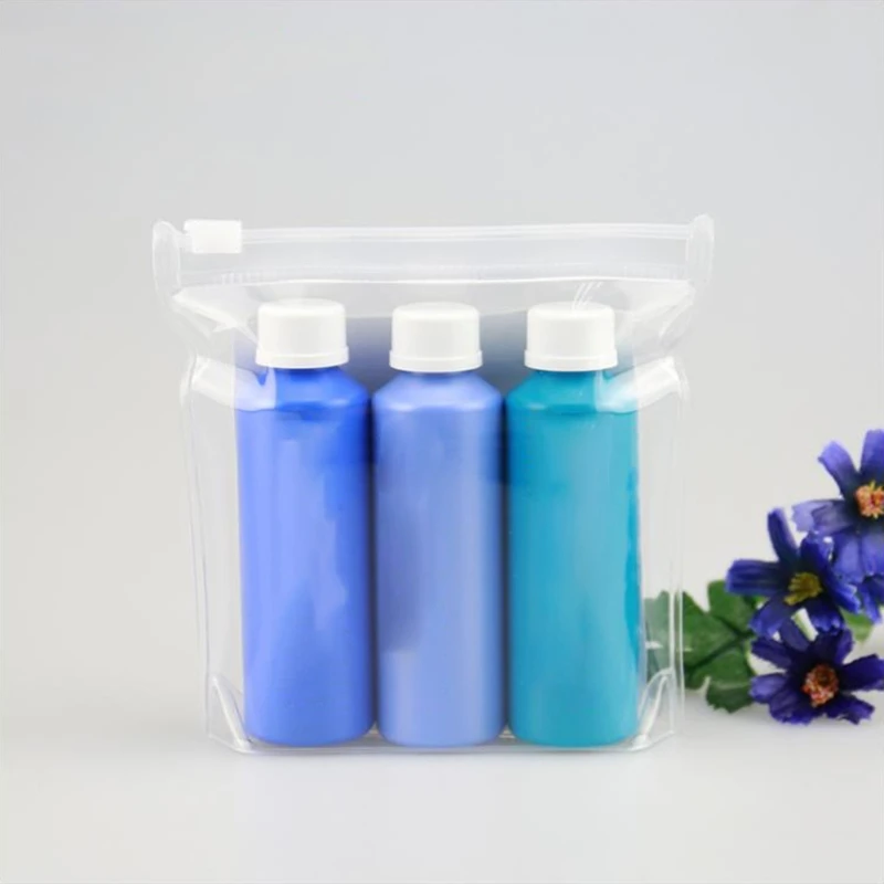 

THINKTHENDO Portable Anti Static Waterproof Transparent EVA Cosmetic Bag Travel Makeup Organizer