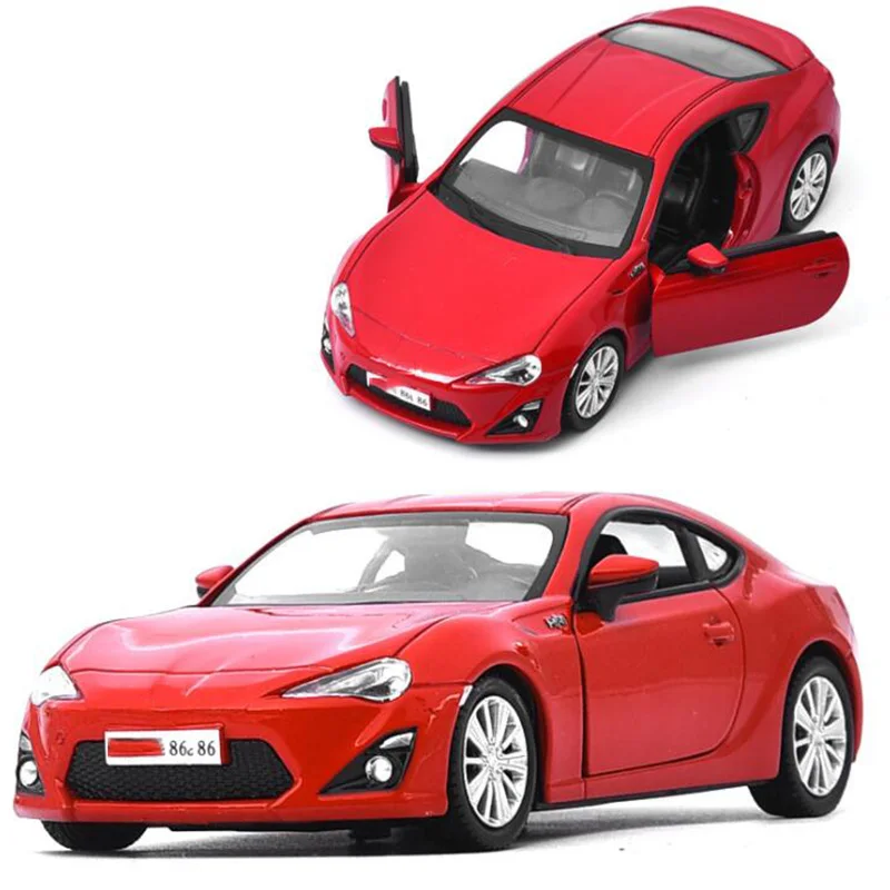 3 модели 12 см 1:36 весы из металлического сплава GT 86 гоночный автомобиль тяните