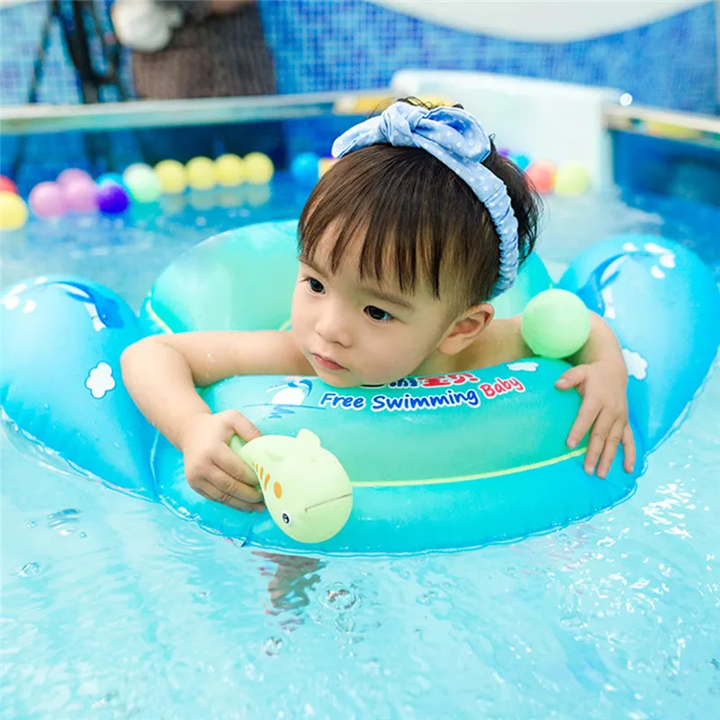 Best For You Baby Swimming Accessories Neck Ring Inflatable Wheels Newborns Bathing Circle Pool