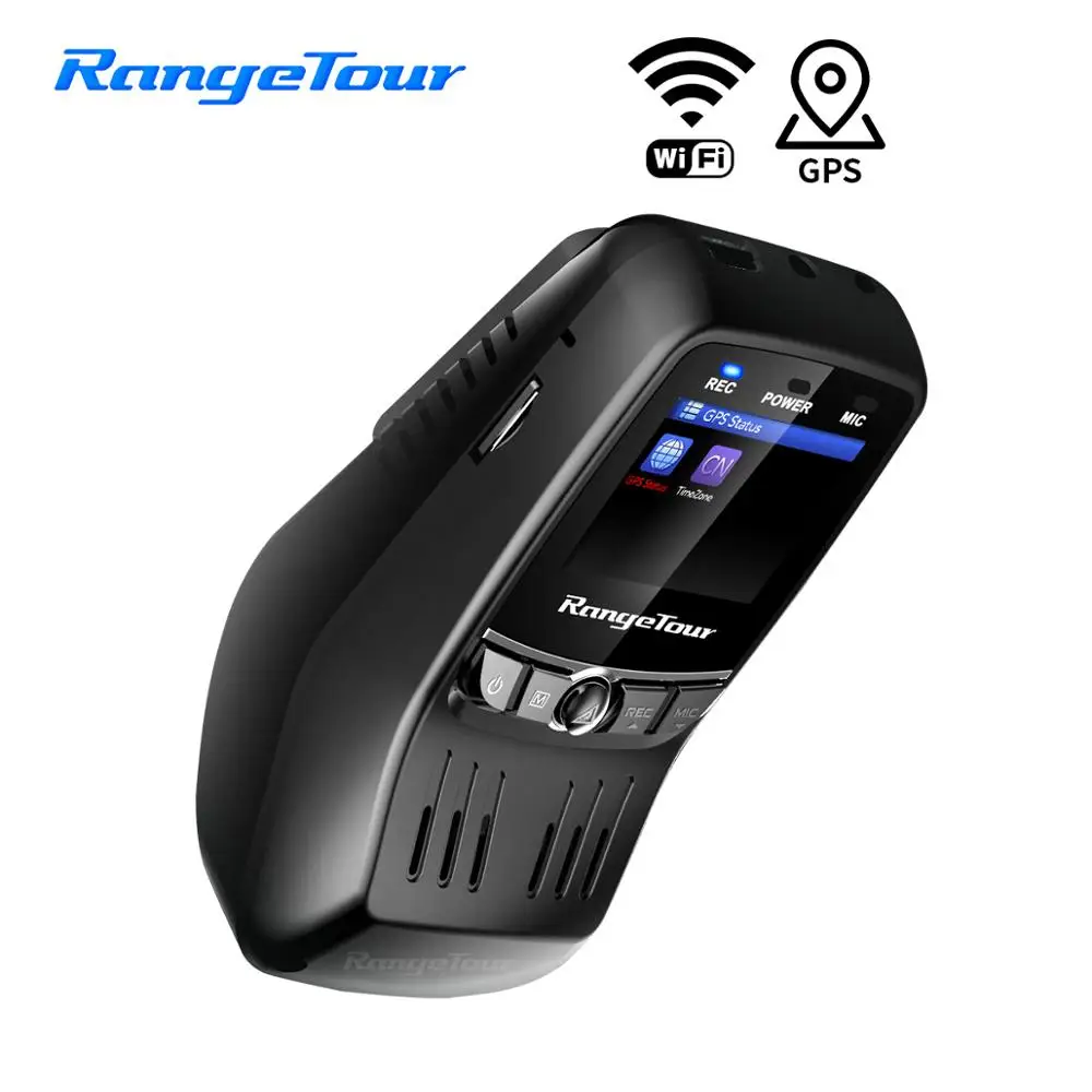 Мини Wifi Автомобильный видеорегистратор DVR с двумя объективами 1296P автомобильная