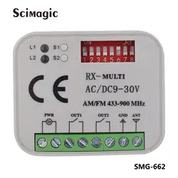 Универсальный гаражный приемник Множественная частота 300-900 МГц для hormann пришел doorhan beninca chamberlain ditec liftmaster marantec