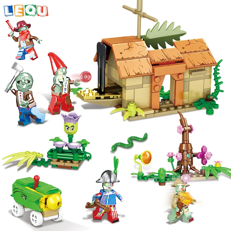 

Plants Vs. Zombies Building Blocks Zombie Game Scene Assembly Toys Bricks LegoINGlys