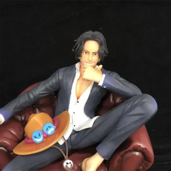 

One piece anime Portgas D Ace suit sofa 17cm model toy
