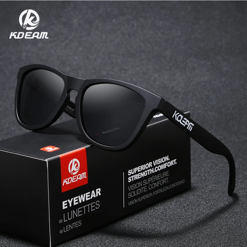 

KDEAM Cool TR90 Men Sunglasses Polarized Wide-range Colors Sun Glasses Sport Luxury Unisex Frame With Collection Box KD777