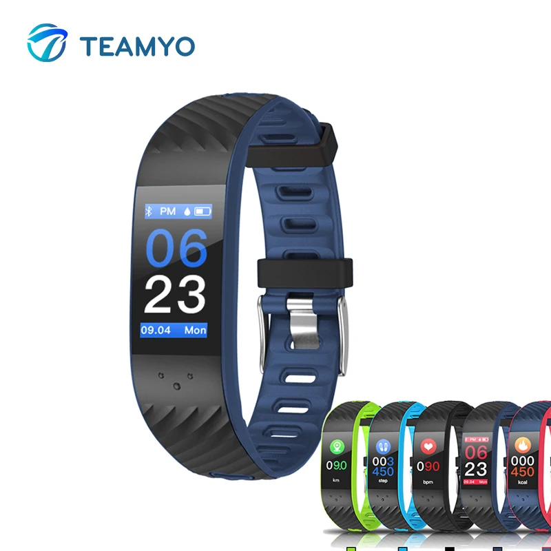 

Teamyo P4 Smart Bracelet IP67 Blood Pressure Blood Watch Heart Rate Monitor Smart band Fitness Watches Activity Tracker