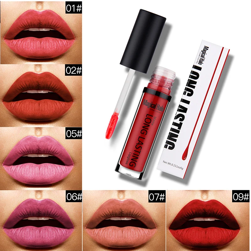 Liquid Lipstick Combination Waterproof Strawberry Long Lasting Matte