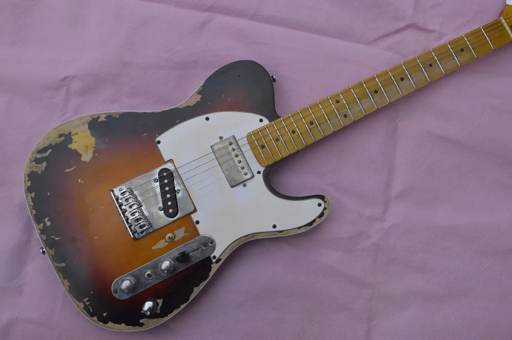 Custom Shop handmade telecast electric guitar, limited version Andy tele, master build relic guitar TL, boom switch, H-S control Custom Shop handmade telecast electric guitar, limited version Andy tele, master build relic guitar TL, boom switch, H-S control