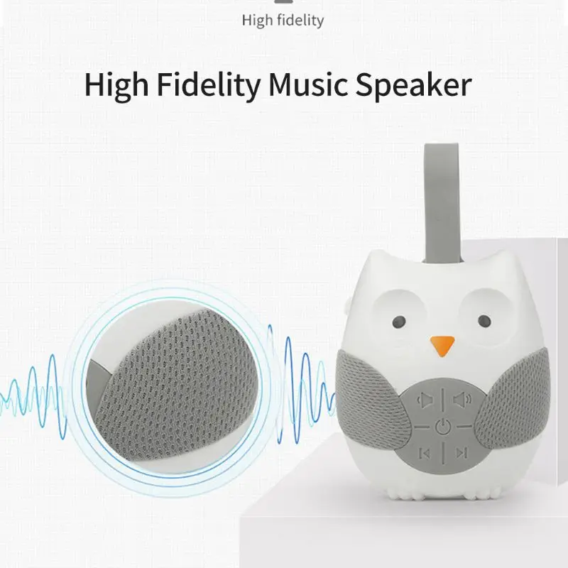 HBB 1PC Cartoon Owl Comfort Music Player Natural Environment Sound Timer Setting Baby Sleeping Aid Bedroom Decor Baby Toys