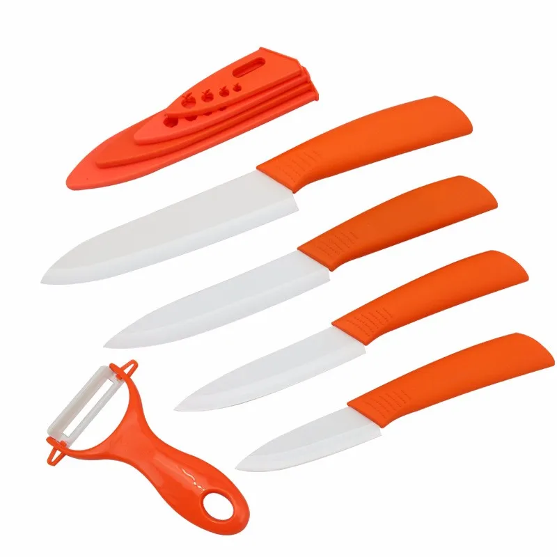 FINDKING High quality 3 4 5 6 inch Zirconia Ceramic fruit Knife set Paring knives for vegetable bread as Christmas present (3)