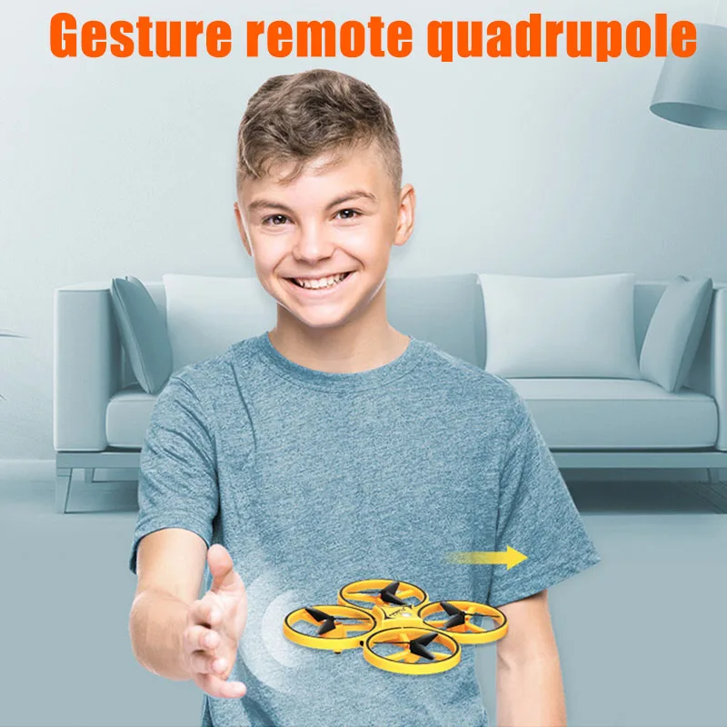 

Smart Watch Quadcopter Gravity Sense Mini Drone Pneumatic LED Lighting Gesture RC Aircraft 998