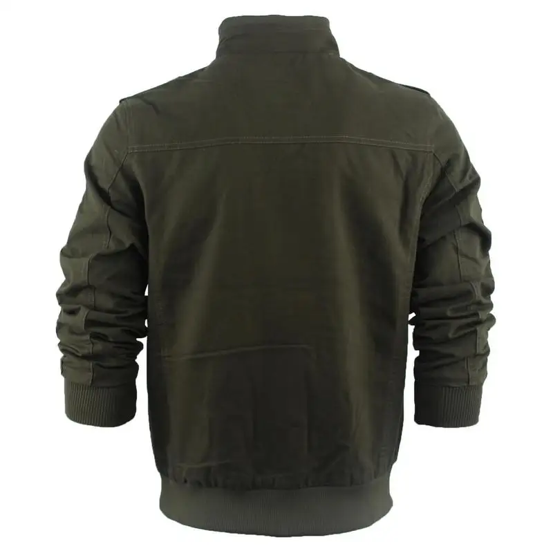 A generation of large size men's tooling jacket spring and autumn cotton washed jacket armband army fan military jacket