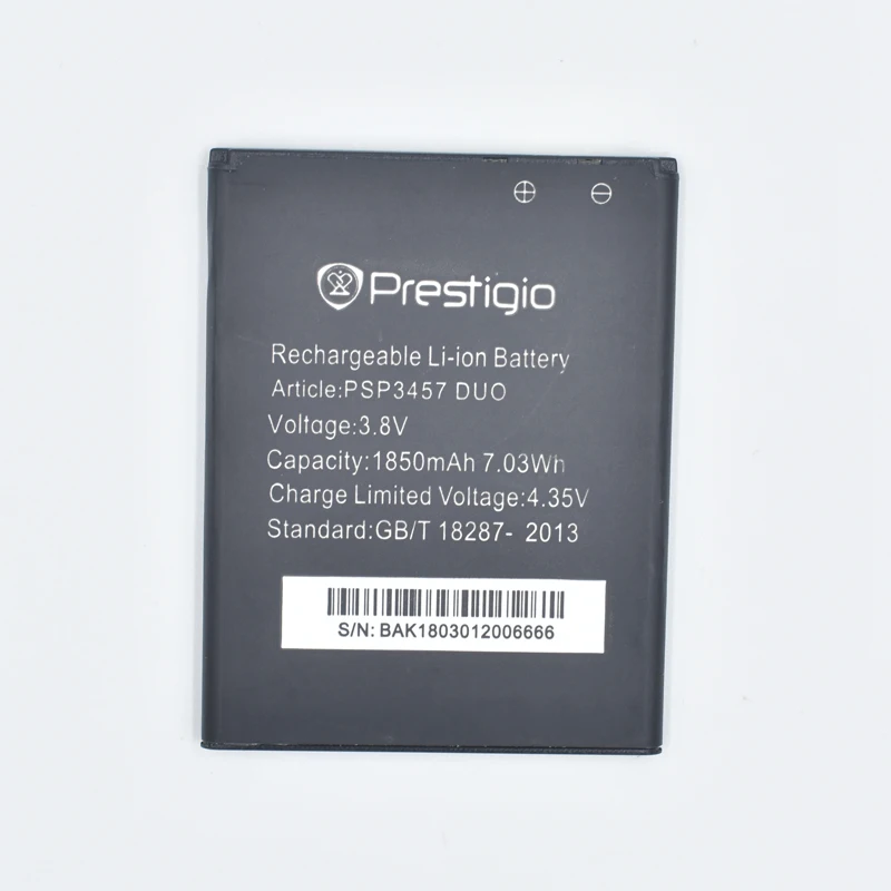 

Hekiy 1850mAh PSP3457 Replacement Battery For Prestigio Wize F3 PSP3457DUO PSP3457 DUO Mobile Phone Bateria Batterij