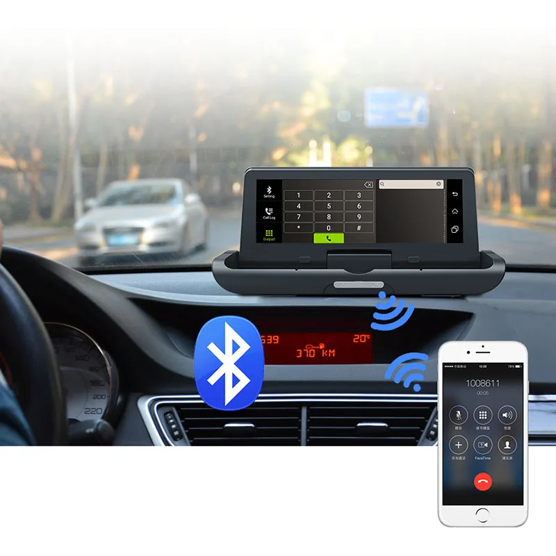FANSICOUK 3G/4G Автомобильный видеорегистратор ADAS GPS навигатор FHD 1080P Android WiFi с 8 дюймовым
