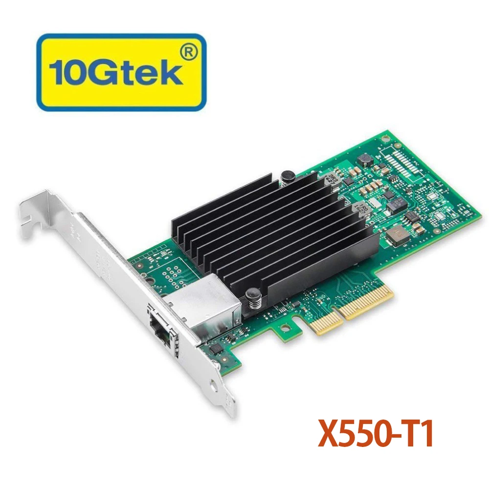 10gtek для X550-T1, 10GbE Converged Network Adapter (CNA/NIC), Медь один RJ45 Порты и разъёмы (Совместимость с Intel X550-T1)