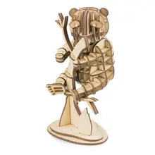 Robotime DIY Мини панда деревянный пазл ручной работы животных миниатюрный TG202