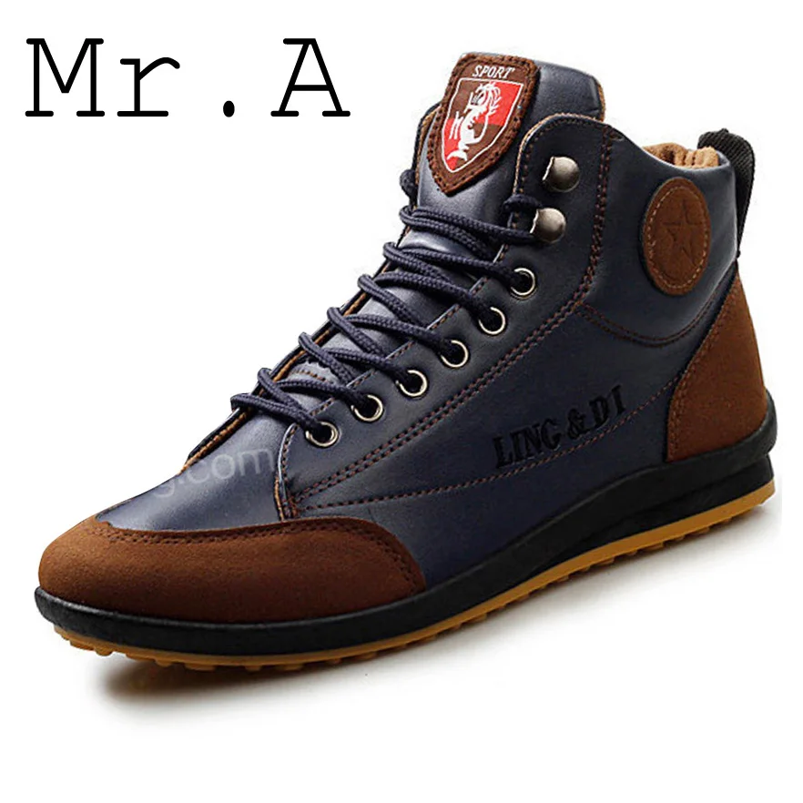 2016 New Arrival Spliced Men Shoes Snow Cotton Boots Fashion Warm Winter Outdoors High Quality Drop Shipping | Обувь