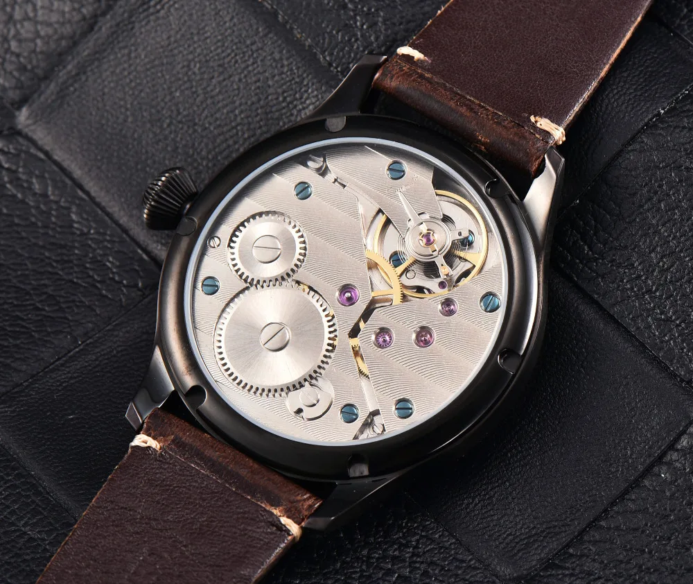Часы Наручные Механические мужские 44 мм с кожаным ремешком|jewels men|jewel watchjewel hand |