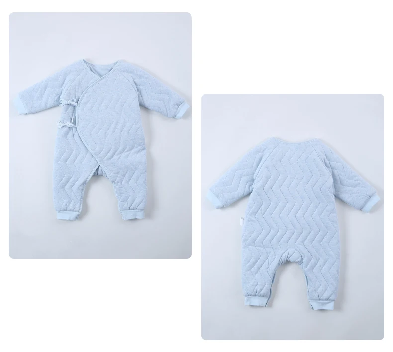I-baby/детский хлопковый комбинезон премиум-класса из пряжи Matelasse PIMA, кашемировый хлопковый комбинезон, одежда с длинными рукавами для новорожденных