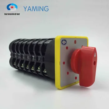 

0-7 position 7 phases 16A changeover rotary main cam rotary switch control motor silver contact Manufacuturer direct LW5-16/7