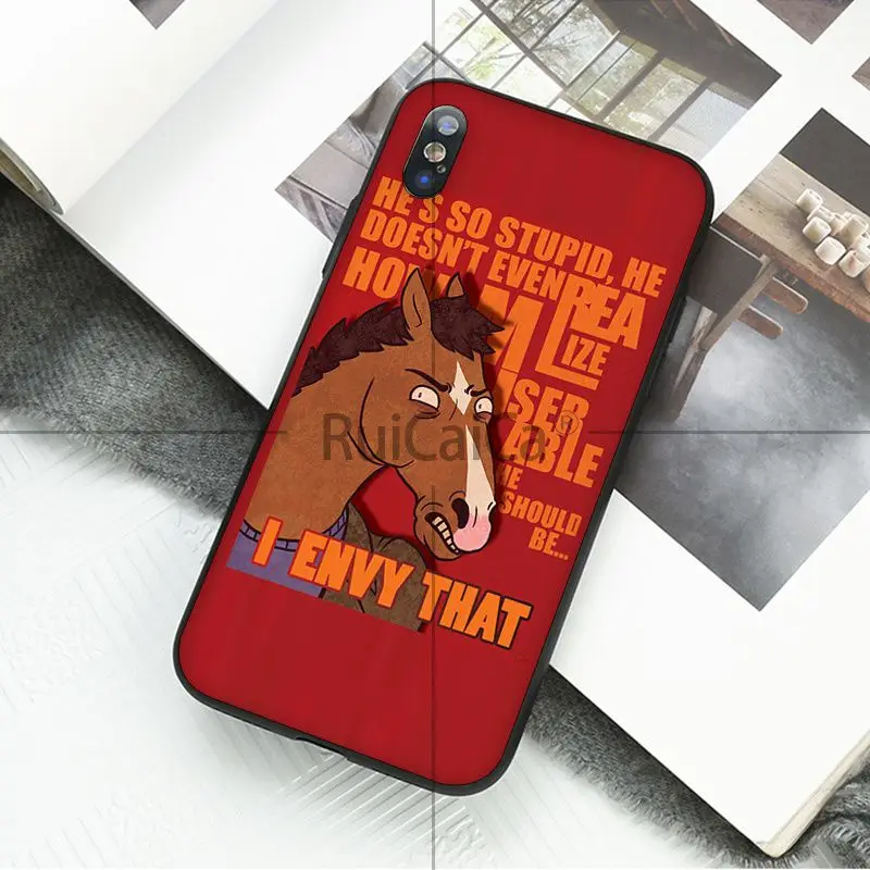 Ruicaica Конь БоДжек DIY Окрашенные красивые аксессуары для телефонов Чехол для Apple iPhone 8 7 6 6 S Plus X XS MAX 5 5S SE XR чехол