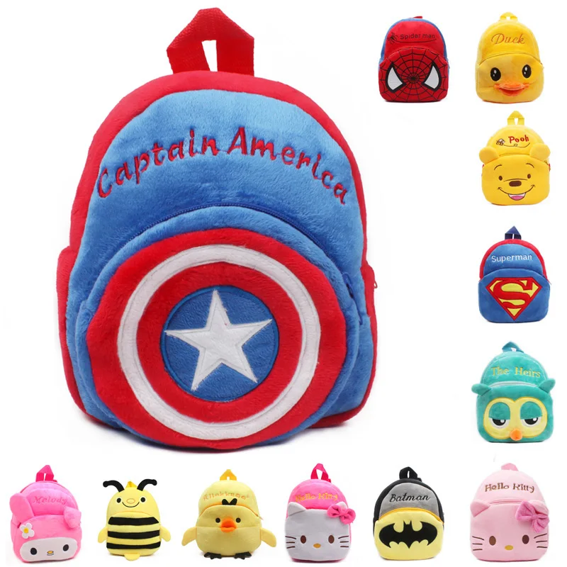 2016 new kids Plush Backpacks cartoon mini plush back packs Children School Bags For Girls Boys High Quality plush toys