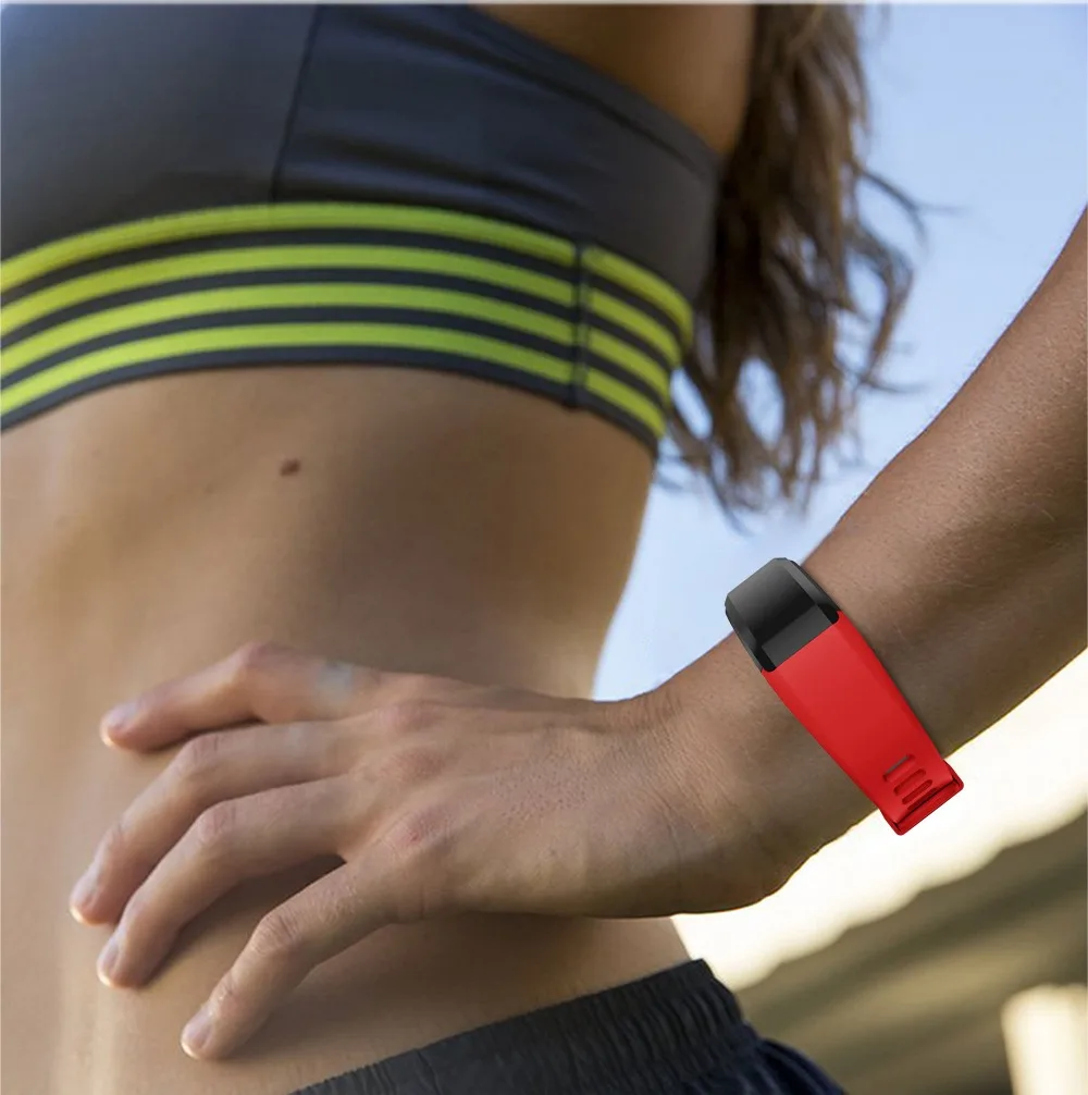 Цветной мягкий силиконовый сменный спортивный браслет для Garmin Vivosmart HR наручный