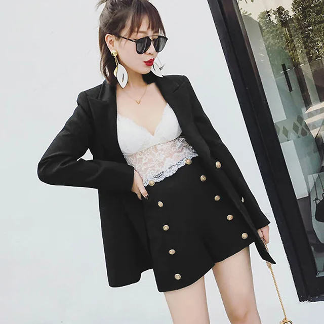 white short suit set