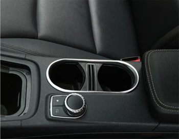 

Yimaautotrims Auto Accessory Center Control Water Cup Holder Frame Cover Trim For Mercedes Benz GLA X156 200 220 2015 2016 2017