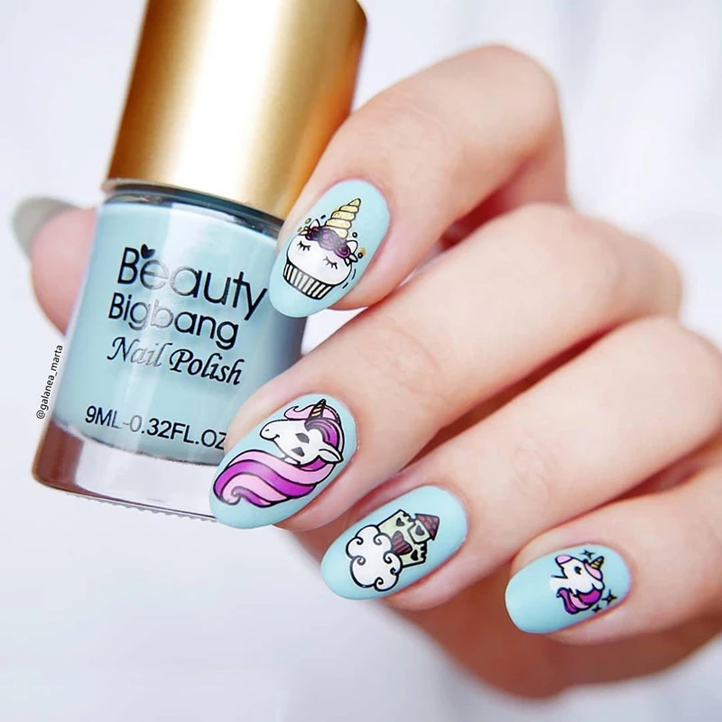 Günstige BeautyBigBang 6 Flaschen 9ml Süße Farbe Nagellack Set Lange Anhaltende Lack Lack Emaille Quick Dry Nail art Polnischen set