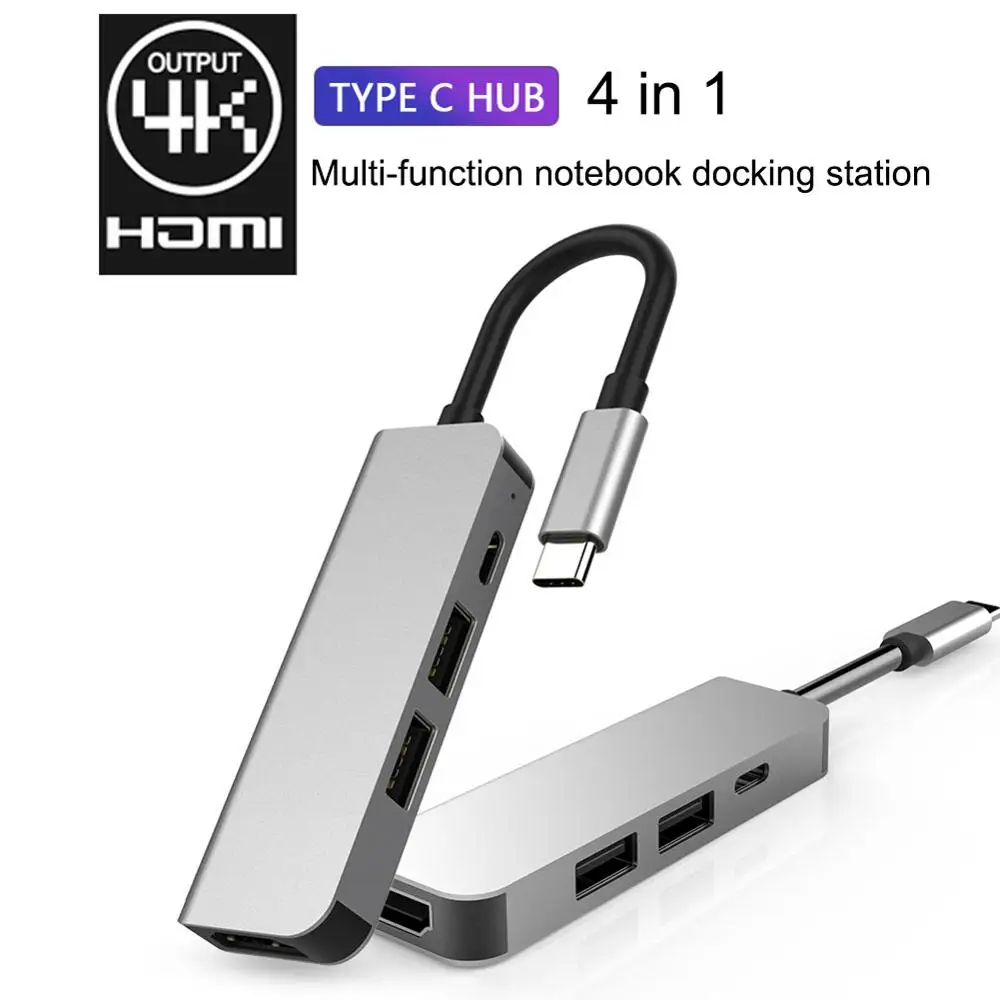 USB C концентратор 9 в 1 USB C адаптер концентратор для Ethernet HDMI концентратор данных/PD Зарядка 3 Usb 3,0 SD/TF кард-ридер/3,5 мм аудио 1 шт