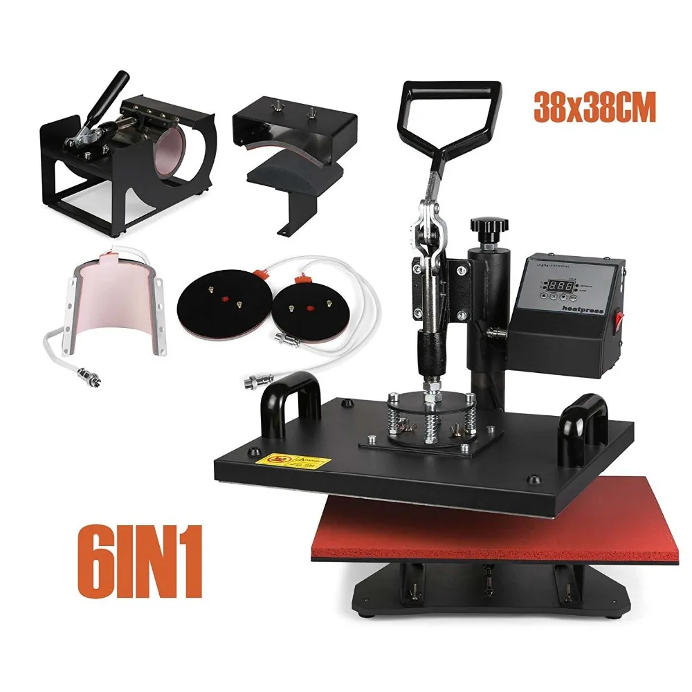 Heat Press Machine 6in1 38x38cm Multifunction Sublimation Desktop