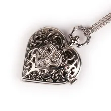 Классические винтажные кварцевые карманные часы в стиле стимпанк с подвеской в виде сердца, серебряные часы с надписью "Death Note", женские часы в подарок