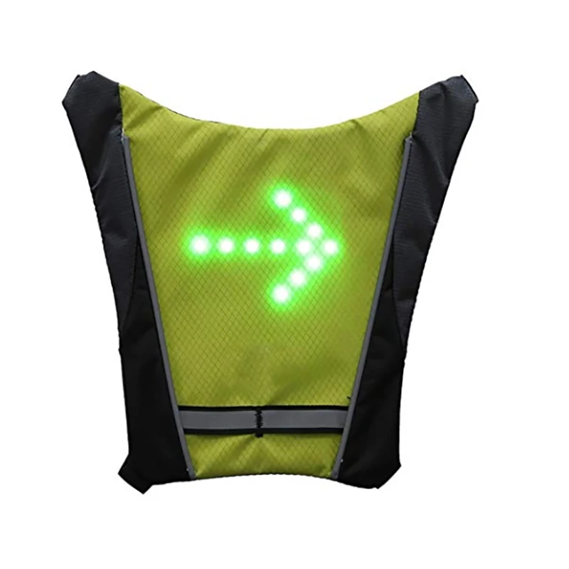 Kaufen Fahrrad licht Turnning Signal Fahrrad bike Anzeige Outdoor Wandern Camping Licht Reflektierende Weste Fahrrad Sicherheit LED Rucksack