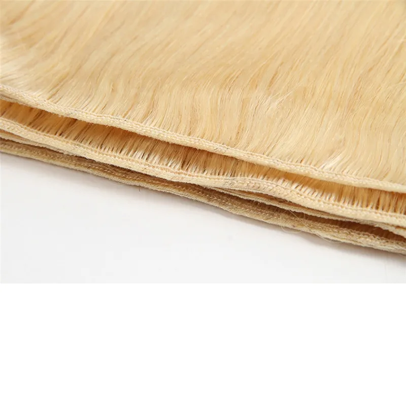 Queen hair Products бразильские объемные волнистые 3 или 4 пучка с закрытием 613 блонд цвет Remy человеческие волосы пучки с закрытием